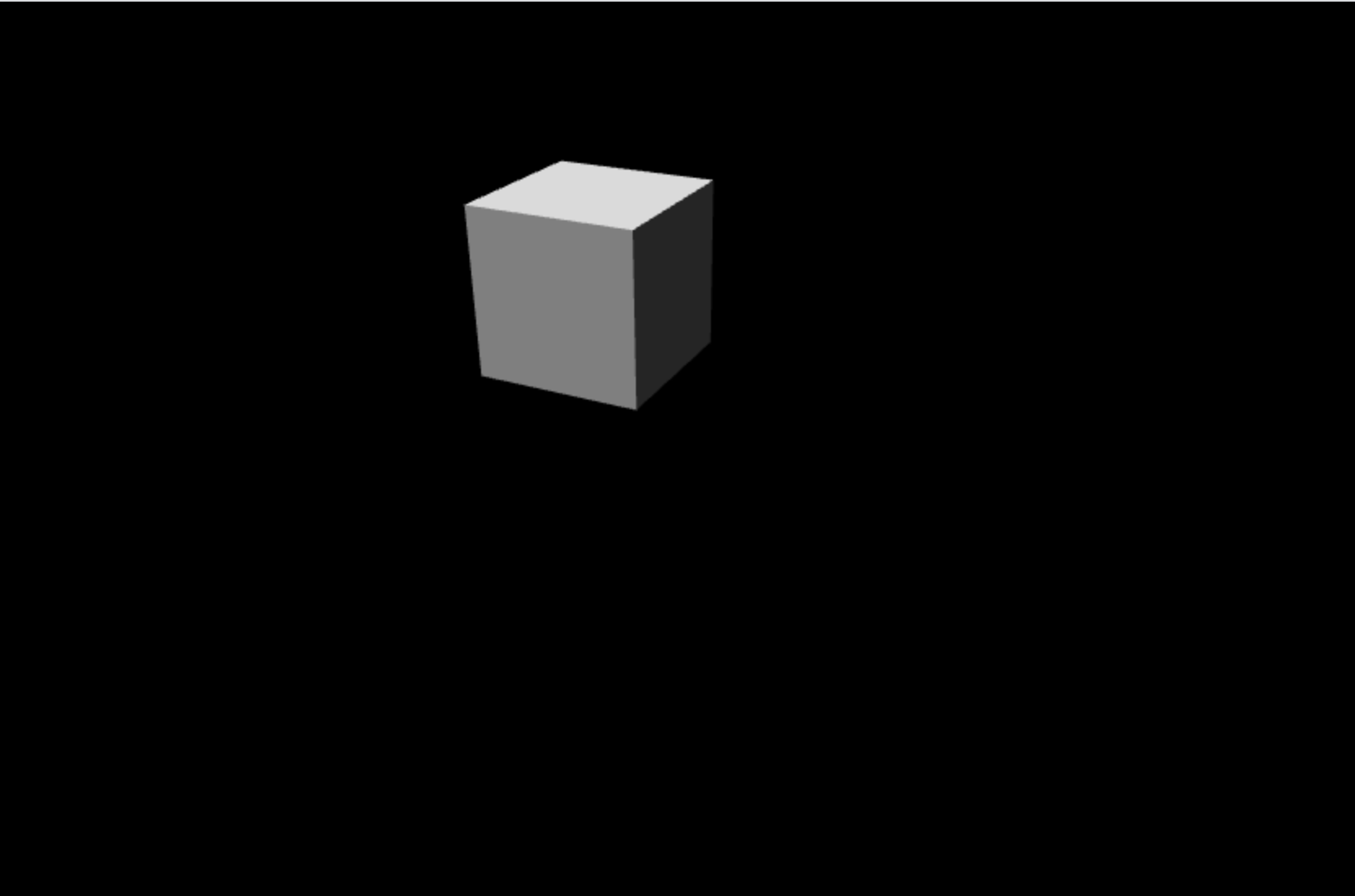 Escena básica con cubo