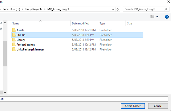 Captura de pantalla de Explorador de archivos en la que se muestra la carpeta Compilaciones resaltada.