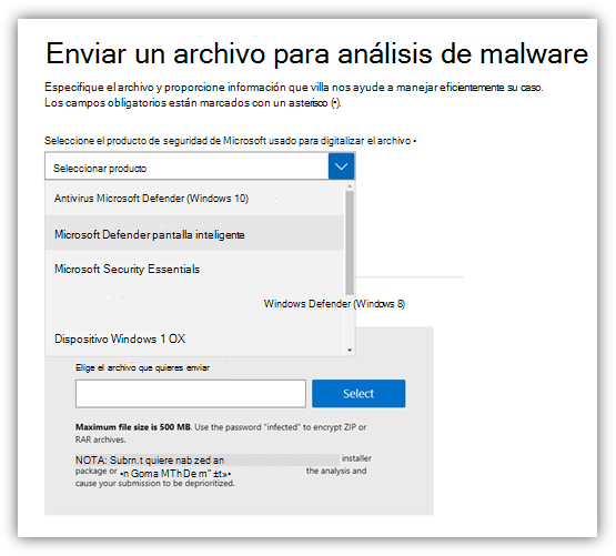 Seguridad de Windows, controles de SmartScreen de Microsoft Defender.