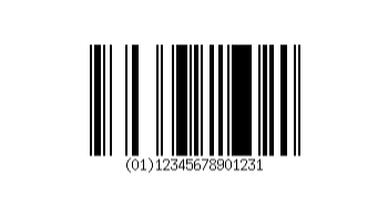 Código de barras de ejemplo: barra de datos omnidireccional