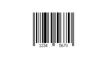 Ejemplo de código de barras - EAN-8