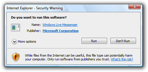 screen shot of warning icon in dialog-box footnote 