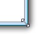 captura de pantalla de una esquina de ventana con puntero de cambio de tamaño 