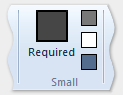 imagen de cuatro botones de plantilla de tamaño pequeño.
