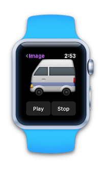 Apple Watch con una animación sencilla