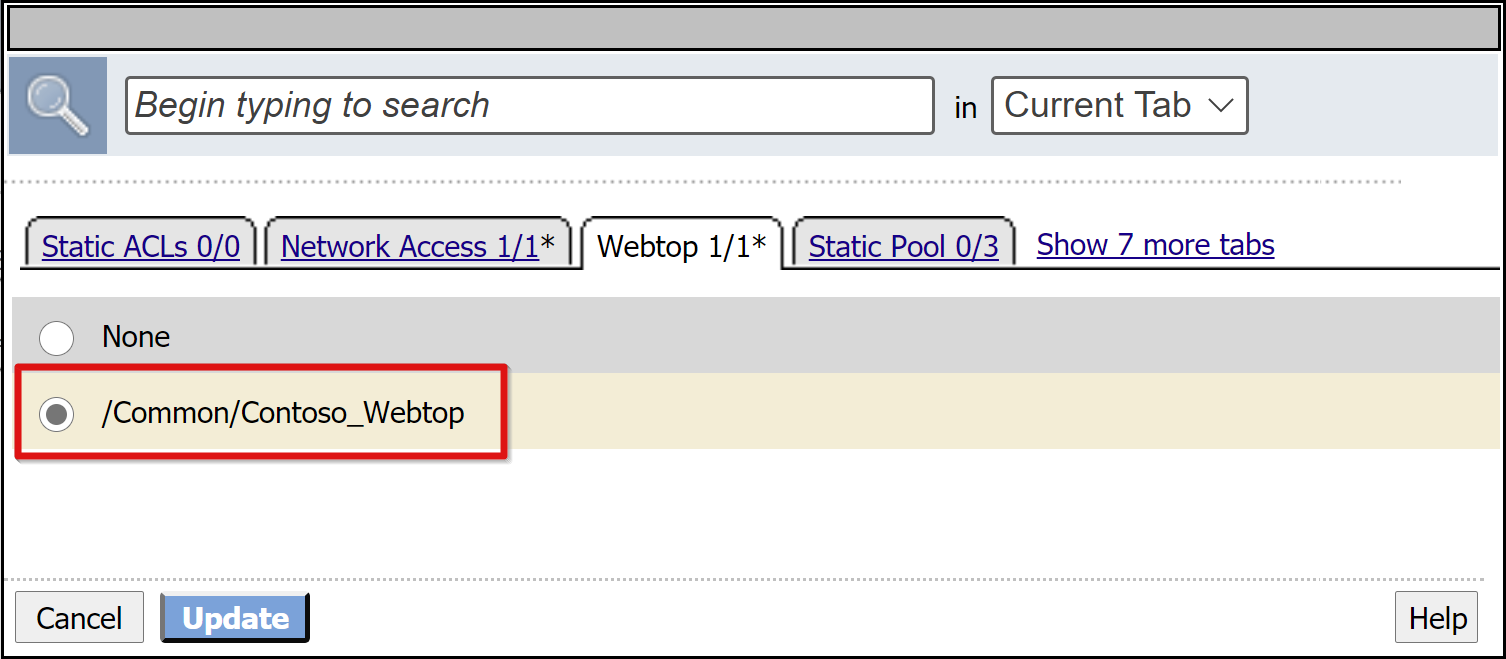 Image shows adding webtop object