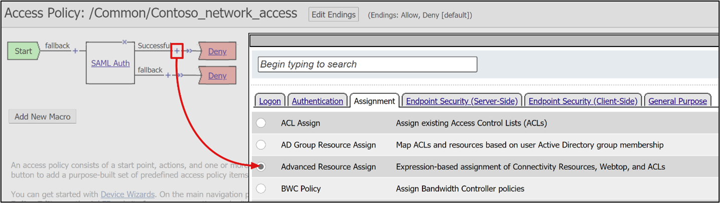 Image shows advance resource assign