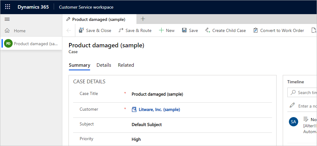 Captura de pantalla del panel de herramientas de productividad.