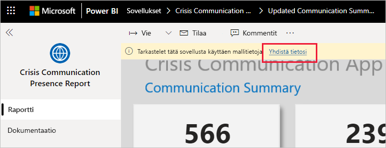 Crisis Communication Presence Report app connect your data link