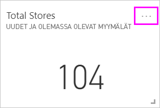 Screenshot of the Total Stores tile, highlighting the ellipses.