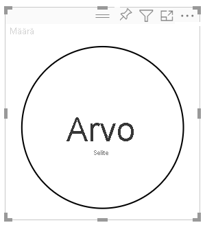Screenshot of the circle card visual shaped as a circle.