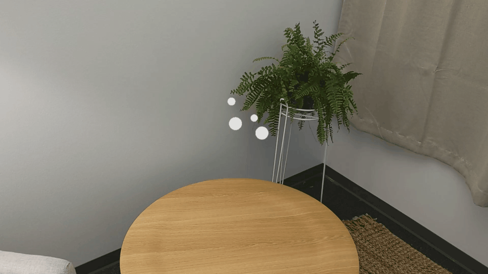 Exemple d’anneau de progression dans HoloLens