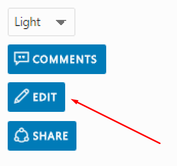 Cliquez sur le bouton Modifier pour afficher/modifier la page dans GitHub.