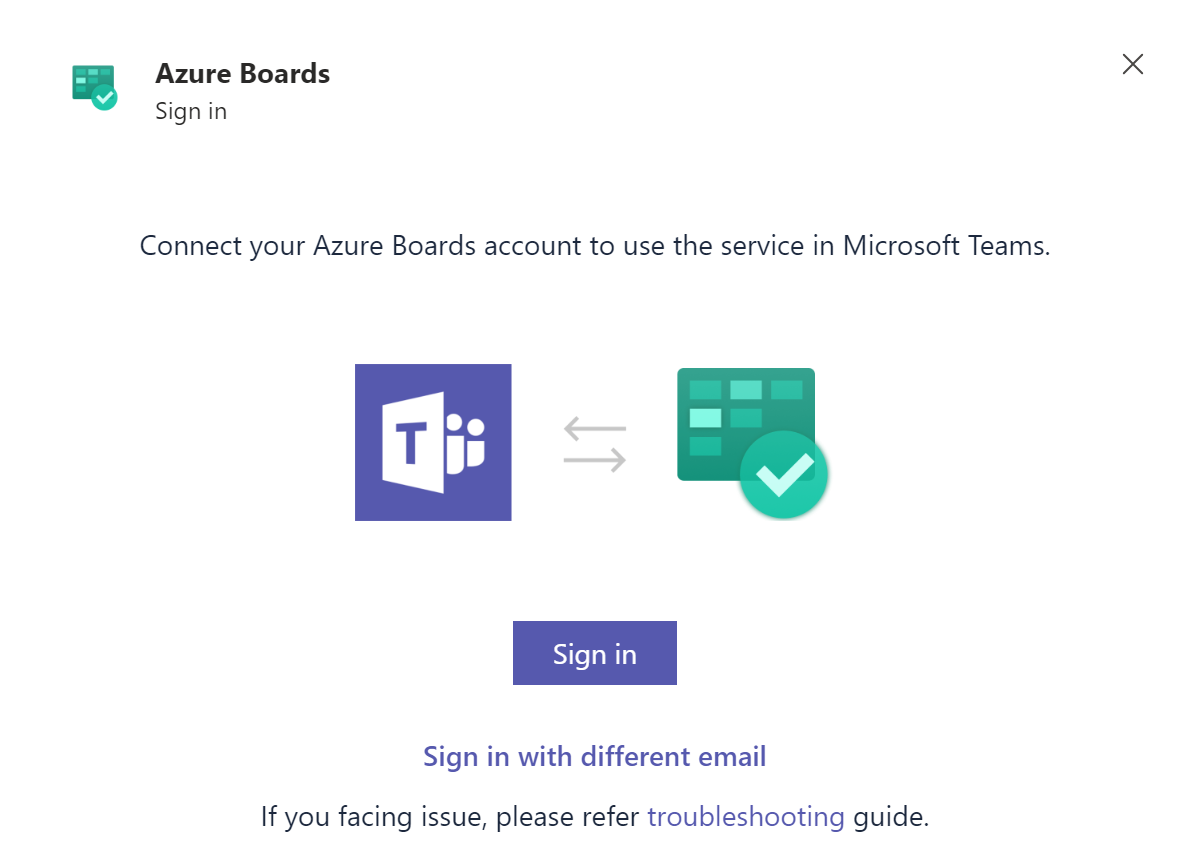 Connectez-vous et vous authentifiez-vous auprès d’Azure Boards.