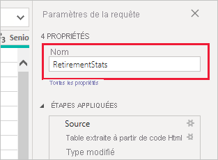 Rename table in Query Settings