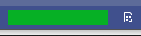 Le second indicateur de déploiement-exécution qui s’affiche dans la barre du bas de page de Visual Studio.