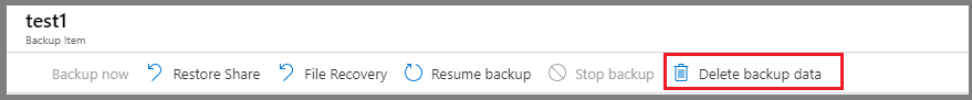 Delete backup data
