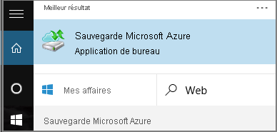Composant logiciel enfichable Sauvegarde Microsoft Azure