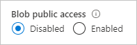 Screenshot showing how to disallow anonymous access for account