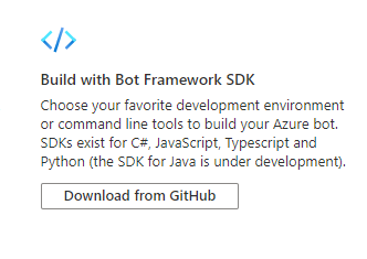Créer un bot dans le Kit de développement logiciel (SDK)