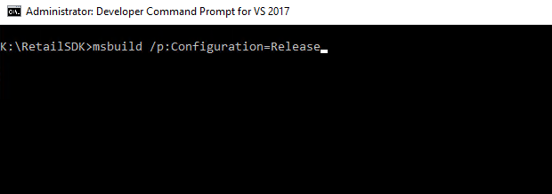 Running MSBuild from a Command Prompt window.