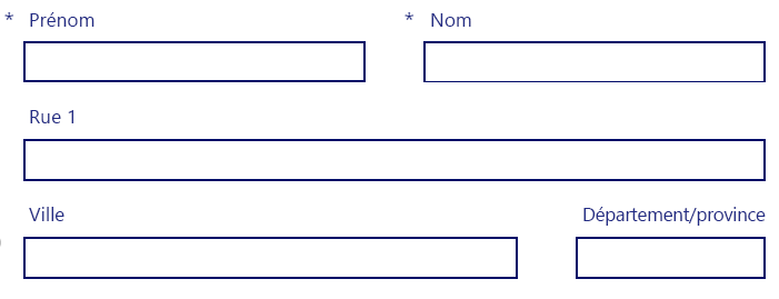 Capture d’écran des options de disposition de colonnes par glisser-déplacer.