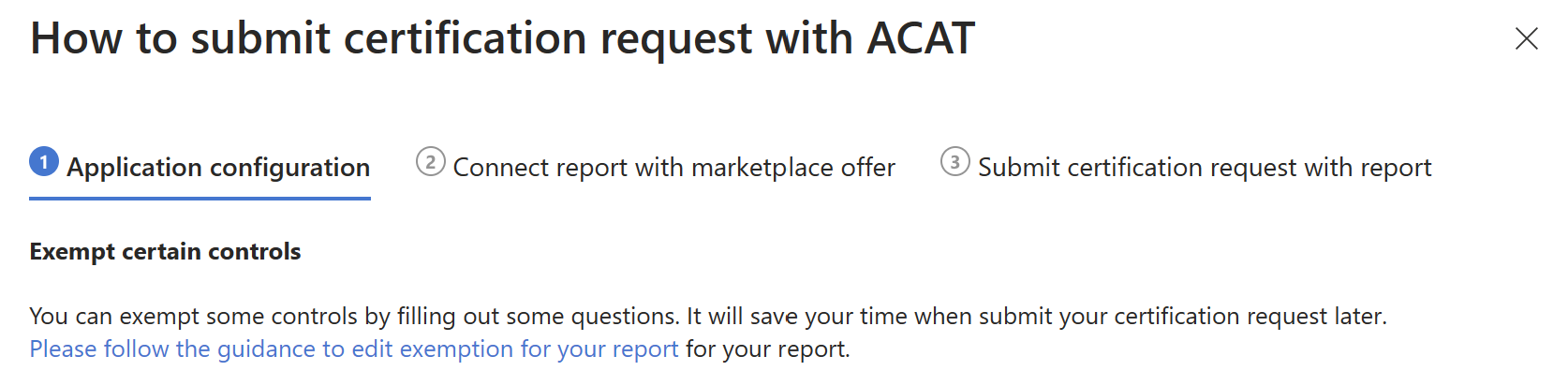 Conseils sur la soumission de la certification avec ACAT