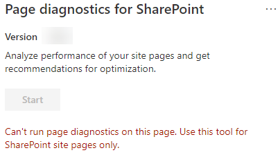 Doit s’exécuter sur une page SharePoint.