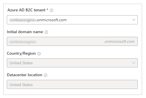 Sélectionner un locataire Azure AD B2C existant.