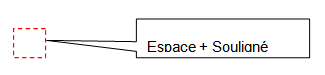 Espace + Souligné