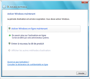 Guide d'activation Windows 7 pour le déploiement en volume