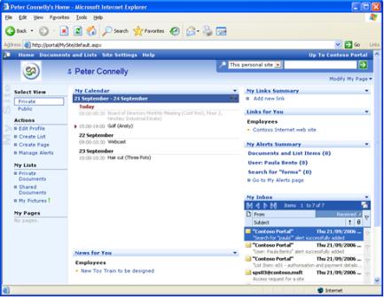 Mon site SharePoint Portal Server 2003