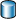 Icône présentant un disque de base de données bleue
