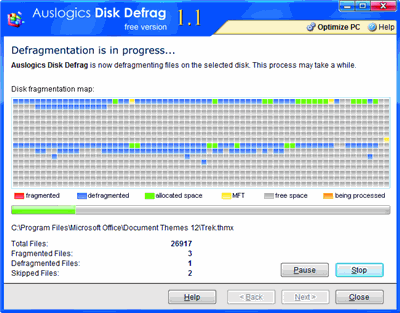 Disk Defrag est facile à installer et utiliser 