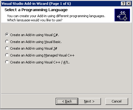 Assistant Complément de Visual Studio