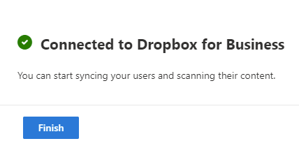 Connecté à Dropbox