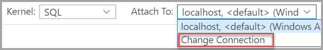 Select the Attach to menu in the notebook toolbar