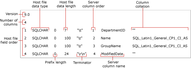 Identifie les champs d'un fichier de format non XML