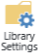 Capture d’écran du bouton Paramètres de la bibliothèque.