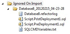 Dossier SSDT Ignoré lors de l’importation
