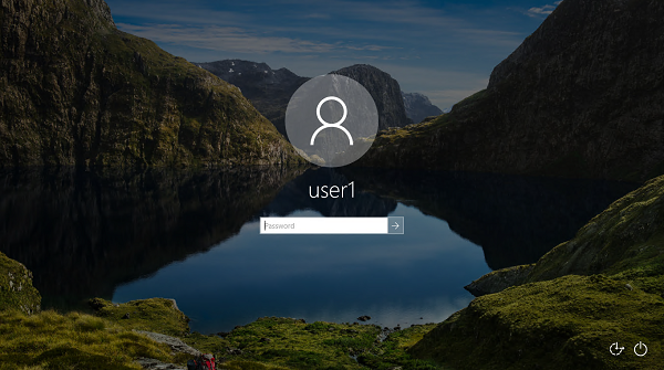 Capture d’écran de la deuxième phase de démarrage 2 qui nécessite des informations d’identification utilisateur.