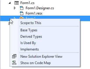 The item that has generate the context menu gains focus to notify the user which item has been selected.