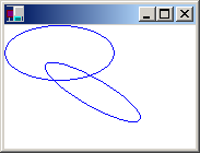 capture d’écran d’une fenêtre qui contient deux points de suspension qui se chevauchent ; l’un est plus étroit et pivoté