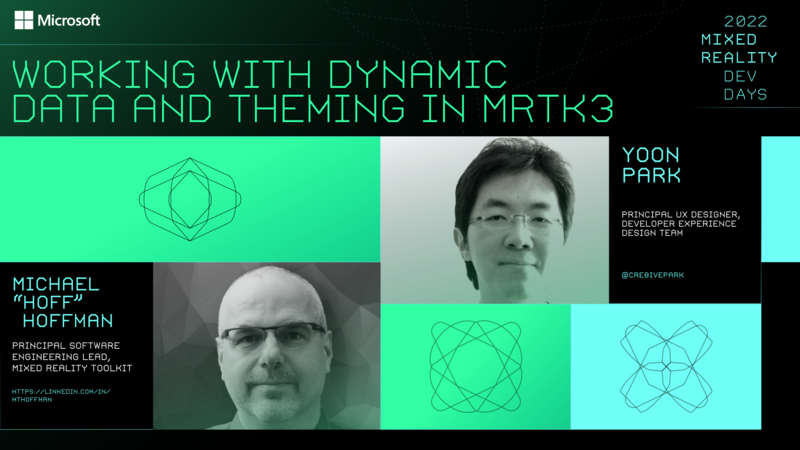 Utilisation de données dynamiques et de thèmes dans MRTK3
