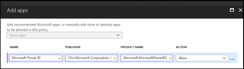 Ajouter une application du Windows Store.