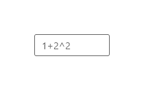 NumberBox contenant le texte d’espace réservé « A + B ».