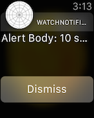 The AlertBody affiché dans l’interface Long-Look