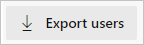 A felhasználók exportálását bemutató képernyőkép.