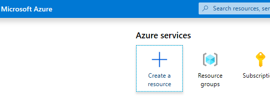 Azure – erőforrás hozzáadása