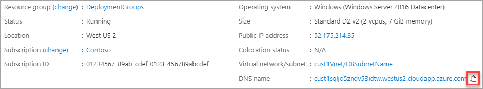 Penyebaran SQL DNS ke Azure.